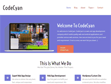 Tablet Screenshot of codecyan.com